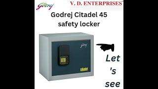 Godrej Citadel 45 Safety locker |100X Secure Tijori I Burglar Resistant #vdenterprises #godrejlocker