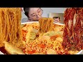 ASMR 야식엔 칼칼한 떡만두라면 김장김치 리얼먹방 :) Rice cake dumpling ramen , Kimchi MUKBANG