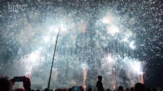 4K 2017.8.11 ふくろい遠州の花火 空中ナイアガラ 大富士瀑布