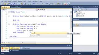 Visual Basic Tutorial 43 Functions
