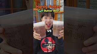 Trying Harry Potter 2 Butter Beer at Universal! #shorts #nycfoodie