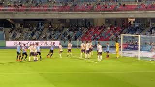 2020.9.23vs横浜FC（前半22分、中村憲剛選手のコーナーキックこぼれ球押し込む田中碧選手）