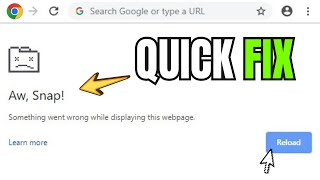 Permanent Fix Aw Snap Google Chrome Error On Pc Laptop