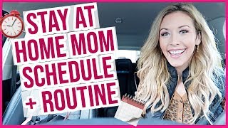 PRODUCTIVE ROUTINE + SCHEDULE OF A STAY AT HOME MOM | DAY IN THE LIFE OF A SAHM | Brianna K