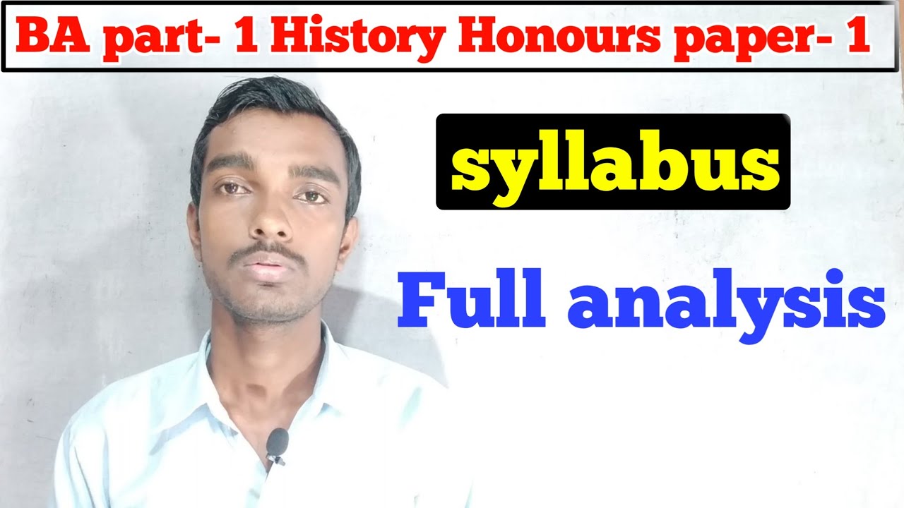 B.A Part 1 History Honours Full Syllabus || History Honour Ba Part 1 ...