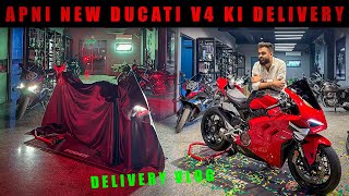 Apni New Ducati aa gae Worth 40L😍🔥Delivery Vlog DUCATI V4🔥