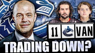 EVIDENCE FOR TRADING DOWN? CANUCKS NEWS & DRAFT RUMOURS TODAY 2023 NHL TOP PROSPECTS (Re: Dinner)
