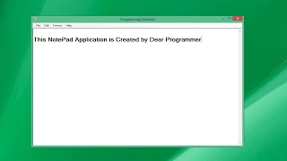 How To Create Notepad Using C# | C# Winform Tutorials