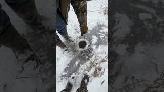 Dad and jay on rat traps. Check out jay’s page BadNewsOutdoors-ie. #trapping #muskrat #outdoors #god