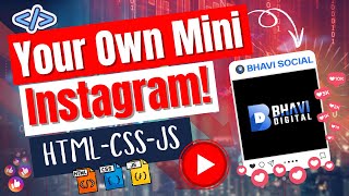 🚨 Build a Social Media App with HTML, CSS & JavaScript | Bhavi Social Tutorial #frontendprojects