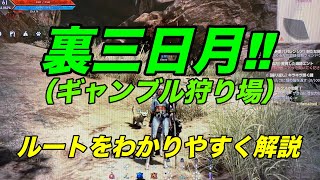 【黒い砂漠解説】裏(黒)三日月狩り解説！ルートわかりやすく　black desert