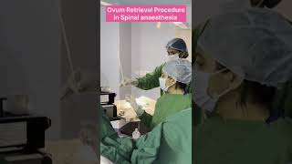 Ovum Retrieval Procedure in Spinal anaesthesia by Dr Rakshita Malik #doctor #mbbs #medical #ivf