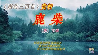 【古詩詞鑒賞】《唐詩三百首》| 王維 | 鹿柴（zhài） | 五言絕句 | 山水田園詩 |  輞川勝景 | Appreciation and Analysis of Chinese Poetry