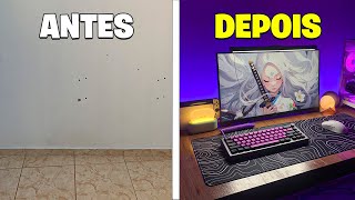 Reformei o meu quarto vazio no setup dos sonhos + unboxing