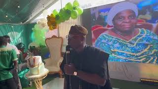 MC KOYE COMEDIAN THRILLS GUESTS AT THE 80TH BIRTHDAY PARTY OF OLORI KUDIRAT AKIOLU