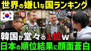 【海外の反応】「日本よりK国が人気に決まってる！」世界での嫌いな国ランキング結果を勘違いK国人に伝えた結果...