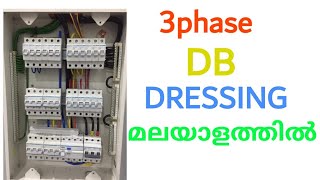 DB DRESSING AND TERMINATION MALAYALAM |3PHASE DB DRESSING | INDUSTRIAL DB DRESSING