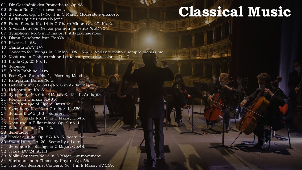 The Best Of Classical Music 🎻 Mozart, Beethoven, Bach, Chopin, Vivaldi ...