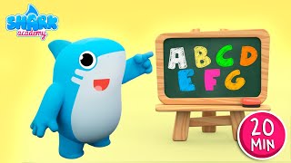 ABC SONG by Shark Academy + More Nursery Rhymes and Kids Songs