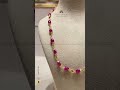 22k gold ruby chain krishna pearls