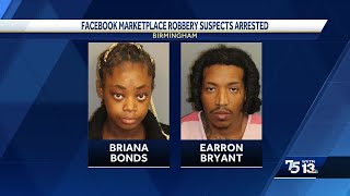 2 arrested in Birmingham armed robbery during Facebook Marketplace sale