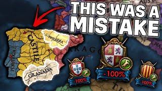 We tried playing as Granada and Navarra. It was a mistake.