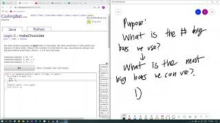 Logic-2 (makeChocolate) Java Tutorial || Codingbat.com