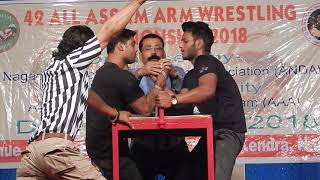 Siddarth Malakar VS Pranjit Saikia | 75kg VS 85kg | 42nd All Assam Armwrestling Championship 2018