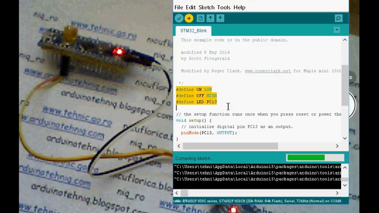 Stm32f103c8 On The Arduino Ide Youtube Stm32f103c8 On The Arduino Ide Youtube