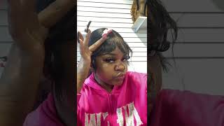 Messy edges tutorial#shorts #hairstyles #edge #wigs #blackgirlmagic #foryou