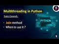 join Method in Multithreading | Multithreading in Python | Threading in Python