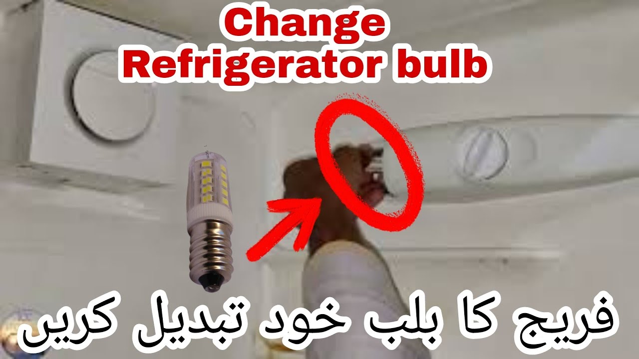 How To Change Refrigerator Light Blub| Fridge Light Not Working| Fridge ...