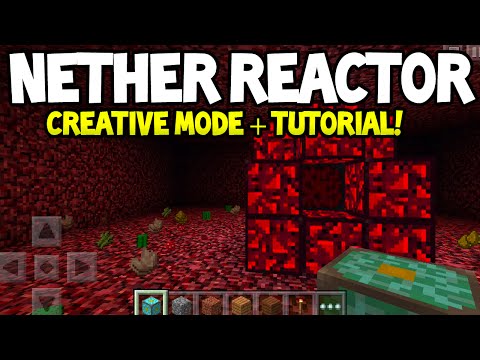 Minecraft Pocket Edition - 0.11.0 Update! - How to Go In Nether Reactor In Creative Mode! - TUTORIAL Minecraft Pocket Edition - 0.11.0 Update! - How to Go In Nether Reactor In Creative Mode! - TUTORIAL