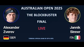 🔴Live:  Jannik Sinner vs Alexander Zverev - Australian Open 2025 - Final - Tiebreak - Live