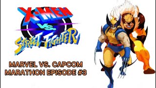 WOLVERINE + SABRETOOTH: A GREAT TEAM!!! Marvel vs. Capcom Marathon - X-Men vs. Street Fighter (1996)