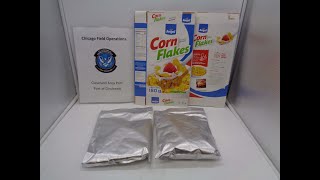 Cereal flakes frosted with cocaine seized by Cincinnati CBP