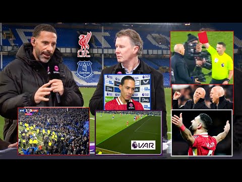 Everton vs Liverpool 2-2 Rio Ferdinand reacts to Arne Slot RED Card  Late Drama & All Reactions