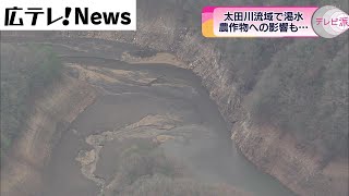 太田川流域でも渇水　農作物への影響も　広島