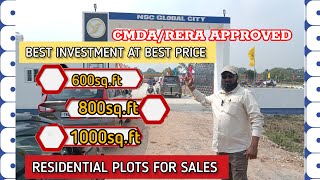 BEST CMDA/RERA APPROVED RESIDENTAL PLOTS FOR SALES NEAR MADAVARAM