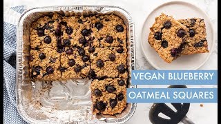 Vegan Blueberry Oatmeal Squares | Inspiralized Kids