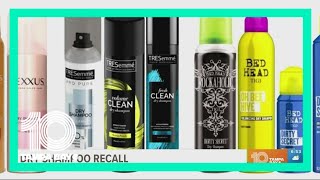 Dry shampoos by Dove, Suave, TRESemmé, others recalled over benzene levels