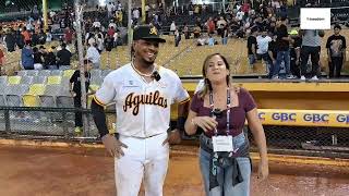 Yadier Molina destaca el gran trabajo del novato Alberto Rodríguez para el triunfo de las Águilas