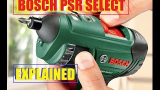 Bosch PSR Select Lithium-ion Cordless Screwdriver. EXPLAINED