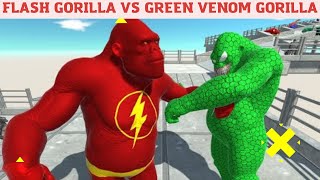 FLASH GORILLA VS GREEN VENOM GORILLA - Animal Revolt Battle