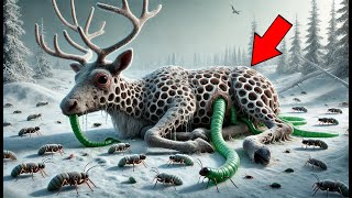 Rescuing an Injured Reindeer Covered in Honeycomb-like Holes | Amazing Arctic Animal Rescue