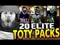 OMG 20 TEAM OF THE YEAR PULLS!!! - MADDEN 17 ULTIMATE TEAM PACK OPENING