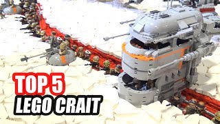 Top 5 Epic LEGO Star Wars Crait Battles!