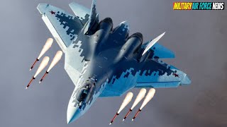 Sukhoi SU-57 Stealth FighterJet Cobra Maneuver and Sound from Su-57