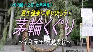 茅輪くぐり　夏越大祓　枚岡神社　２０１９東大阪