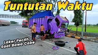 DiTuntut Cepat Sampai Pasar Sang Perintis Alami Pec4h Laker Roda Depan Ngancing